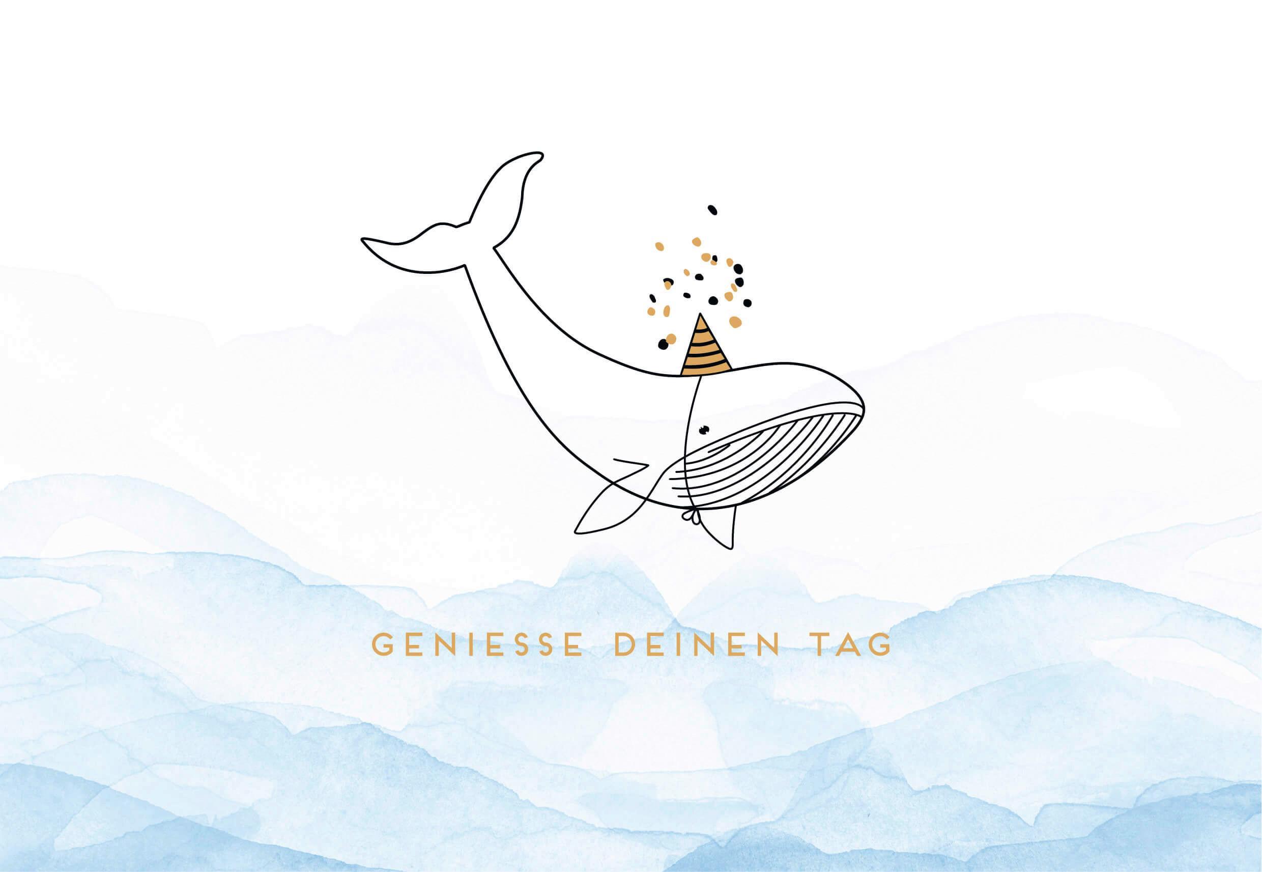 Glückwunschkarte Edelschwarz Multicolor - Basics, Papier (18/13cm)