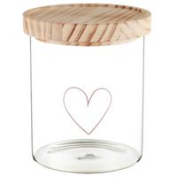 Dekor Üveg Lotte - átlátszó, Romantik / Landhaus, Üveg/fa (11/16,5cm) - Mömax