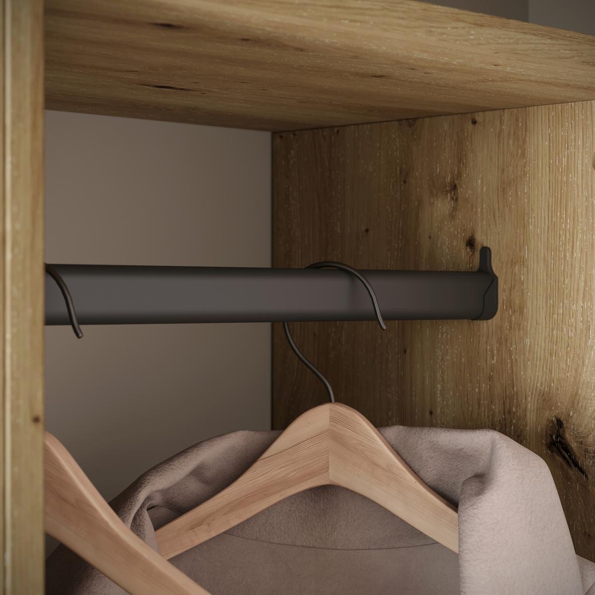 Garderobe Dino ca. 90x190 cm Eiche Artisan - Eiche Artisan, Trend, Holzwerkstoff (90/190/33cm) - MID.YOU