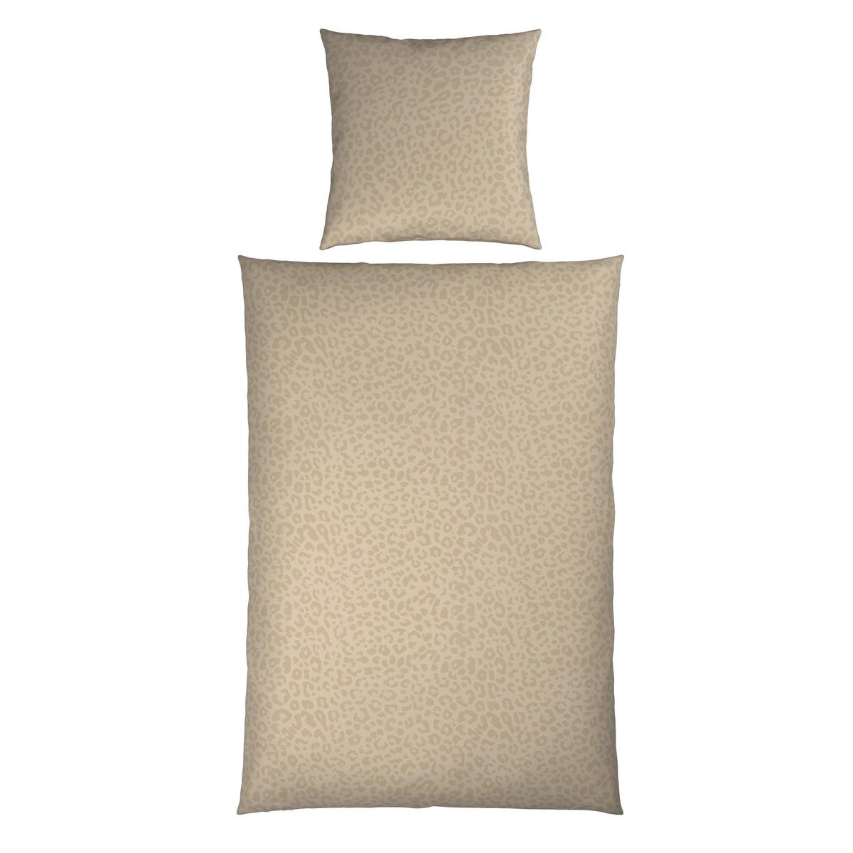 Bettwäsche Animal XL Beige ca. 155x220cm - Beige, KONVENTIONELL, Textil (155/220cm) - Mömax