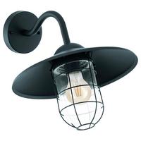 Aussenleuchte 94792 Melgoa - Klar/Zinkfarben, Konventionell, Glas/Metall (30/25/38cm) - Eglo