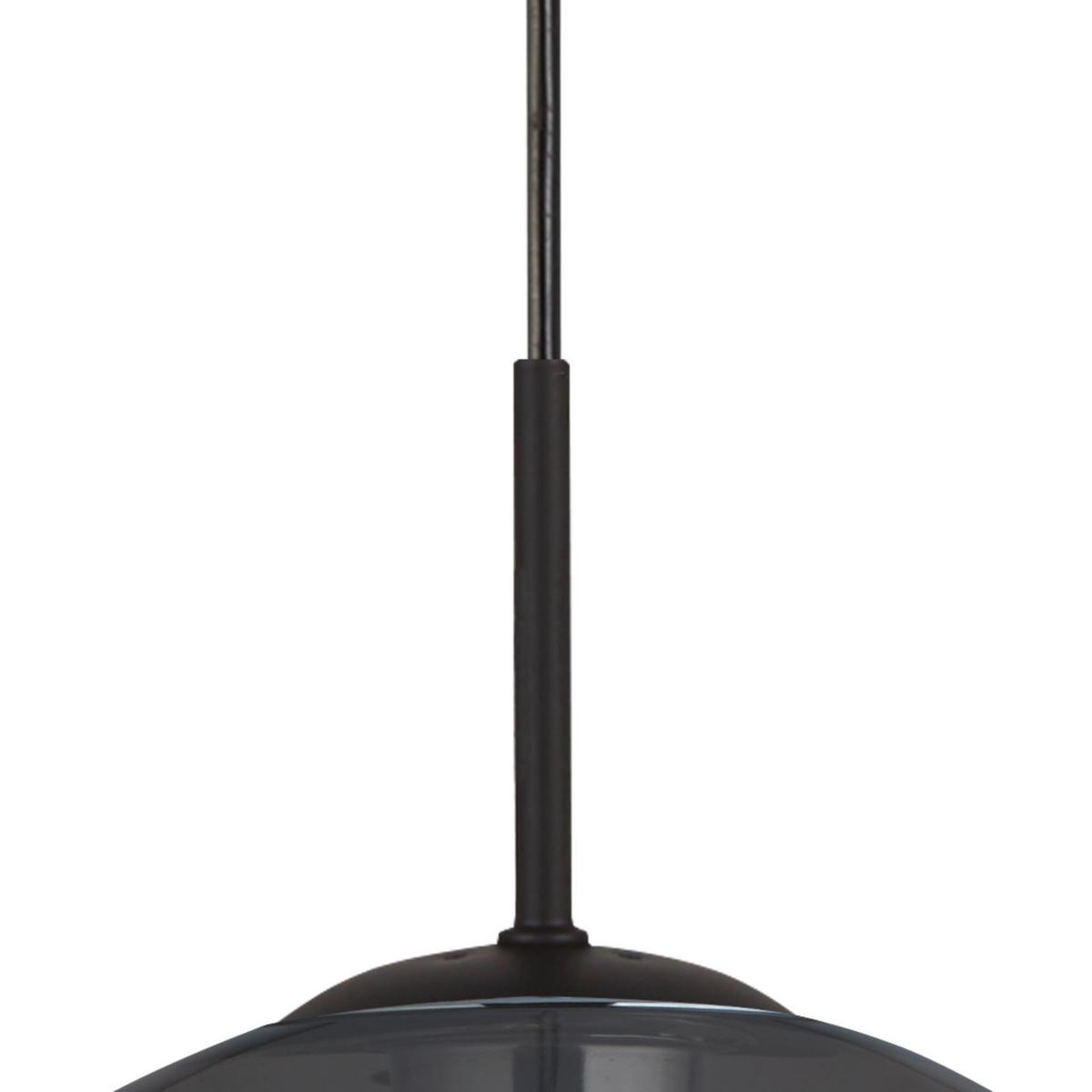 LAMPA WISZĄCA AMSTERDAM 1031-1SM - czarny, Design, metal/szkło (30/120cm)
