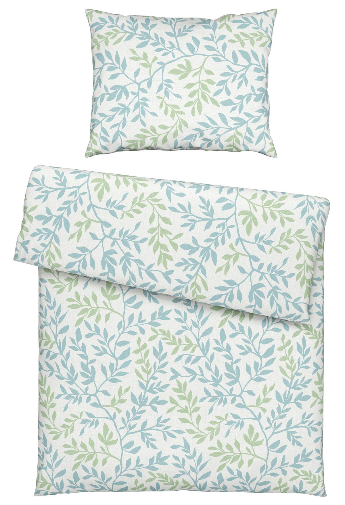 Ágyneműhuzat-garnitúra Siglinde - világoskék/zöld, Konventionell, textil (140/200cm) - Modern Living