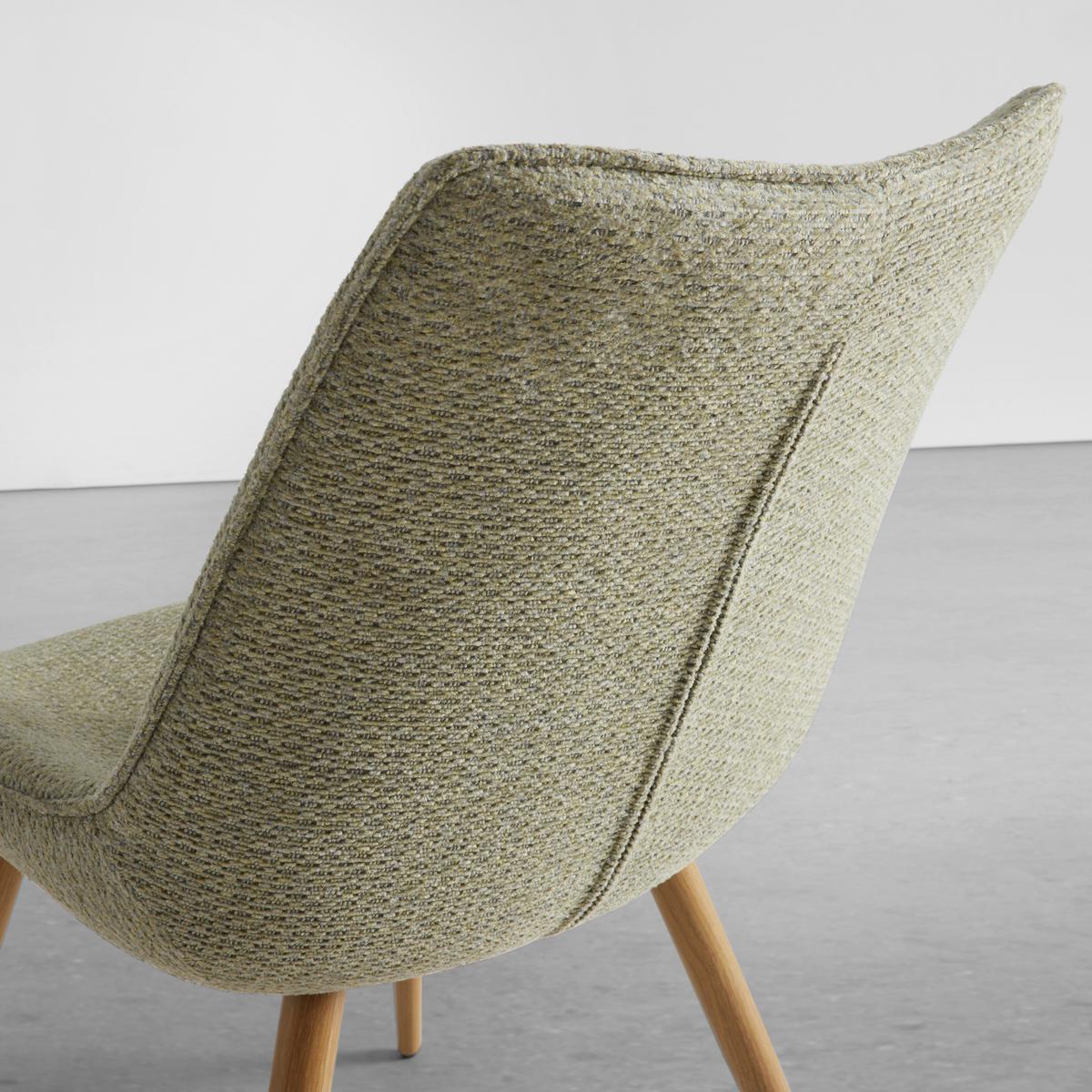 Stuhl Lou Hellgrün/Eichefarben - Eichefarben/Hellgrün, Modern, Holz/Textil (52/84/60cm) - Mömax
