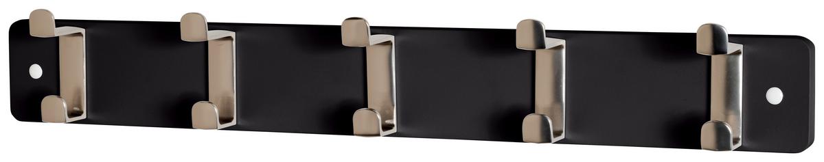 Zidna Vješalica Köln - boje oplemenjenog čelika/crna, Moderno, drvni materijal/metal (55/7/6cm) - Modern Living