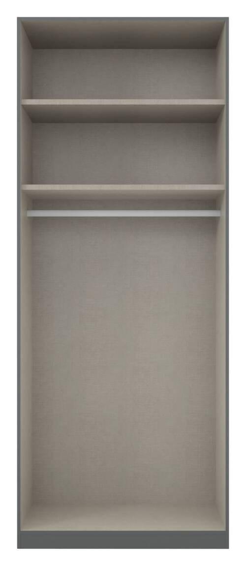 DULAP USI ROTATIVE ALABAMA - argintiu/gri, Modern, material pe bază de lemn (91/229/54cm) - Modern Living