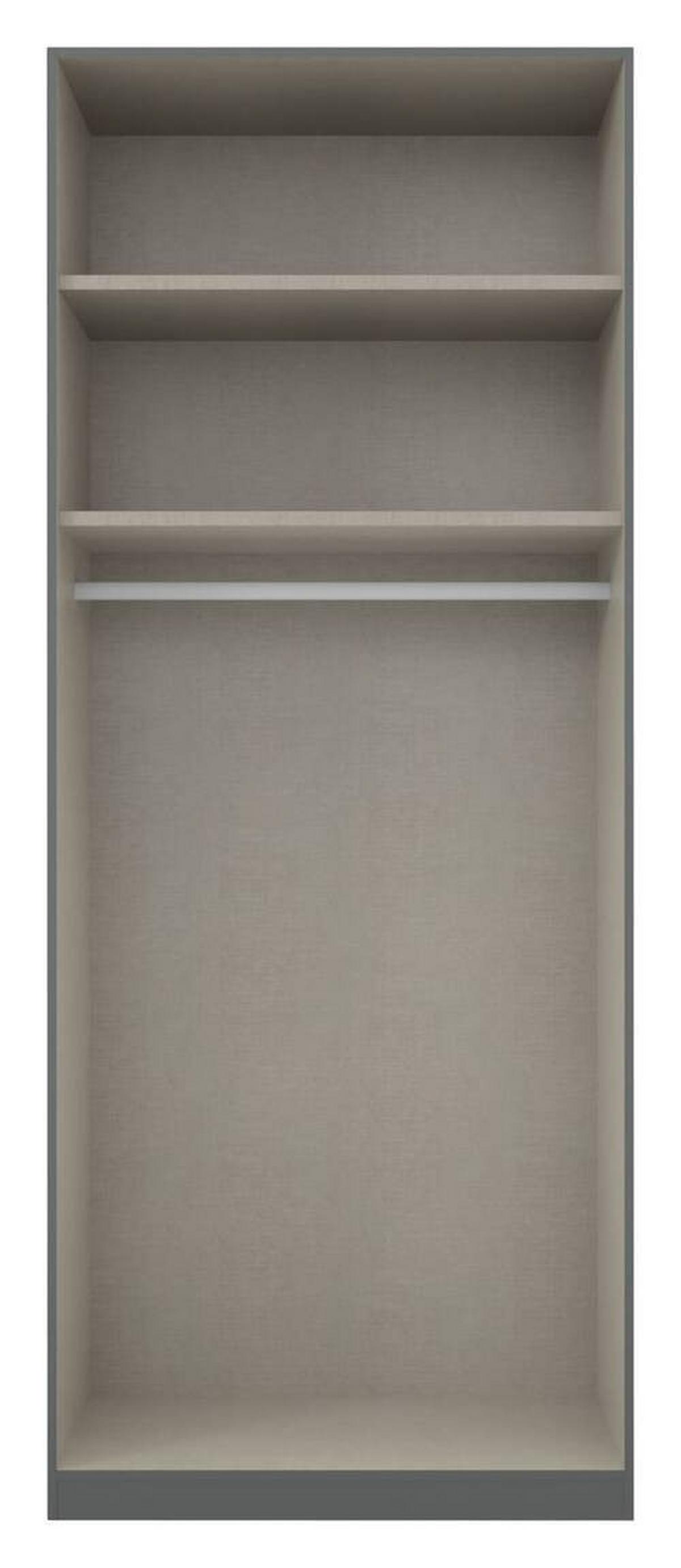 DULAP USI ROTATIVE ALABAMA - argintiu/gri, Modern, material pe bază de lemn (91/229/54cm) - Modern Living