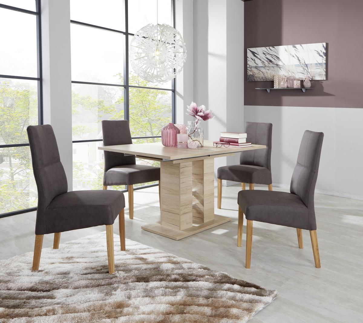 Raztegljiva Miza Helena, Barva Hrasta, 140-220 X 90 Cm - barve hrasta, Konvencionalno, leseni material (140-220/76/90cm) - Mömax