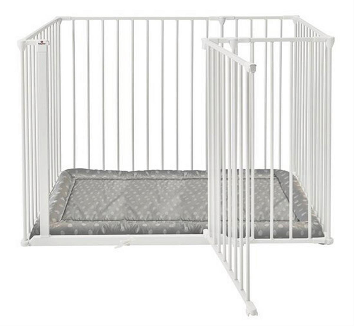 KOJEC NA KÓŁKACH BABYDAN OLAF RECTANGLE - biały, Basics, metal (102/70,5cm) - Baby Dan