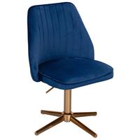 Stol Wl6.304 - zlate barve/modra, Konvencionalno (60/100/60cm) - MID.YOU