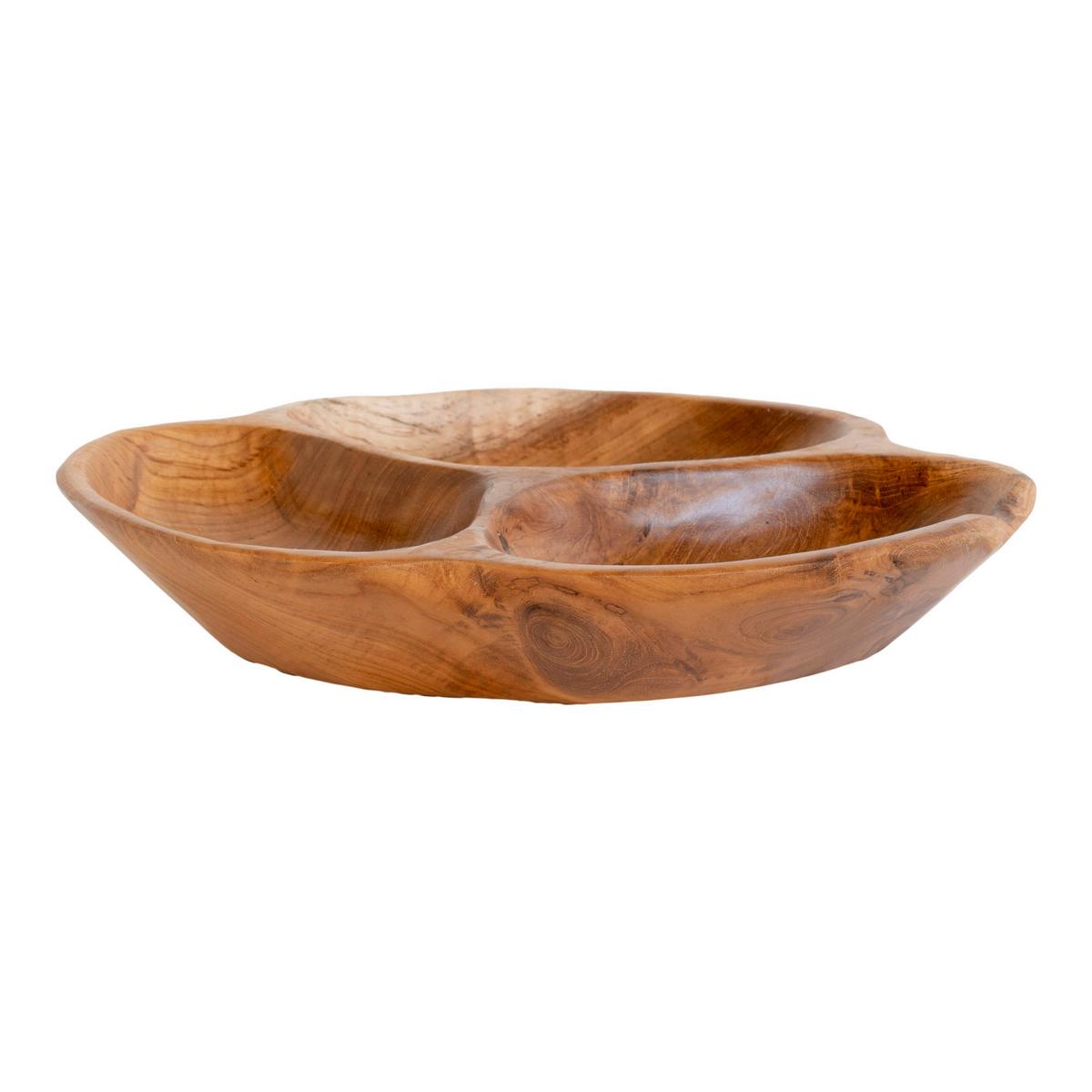 Obstschale Nola Bowl Teakfarben - Teakfarben, Design, Holz (30/5/30cm)