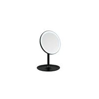 Schminkspiegel Liara Schwarz mit LED - Schwarz, MODERN, Glas/Kunststoff (18/28,5cm) - Mömax