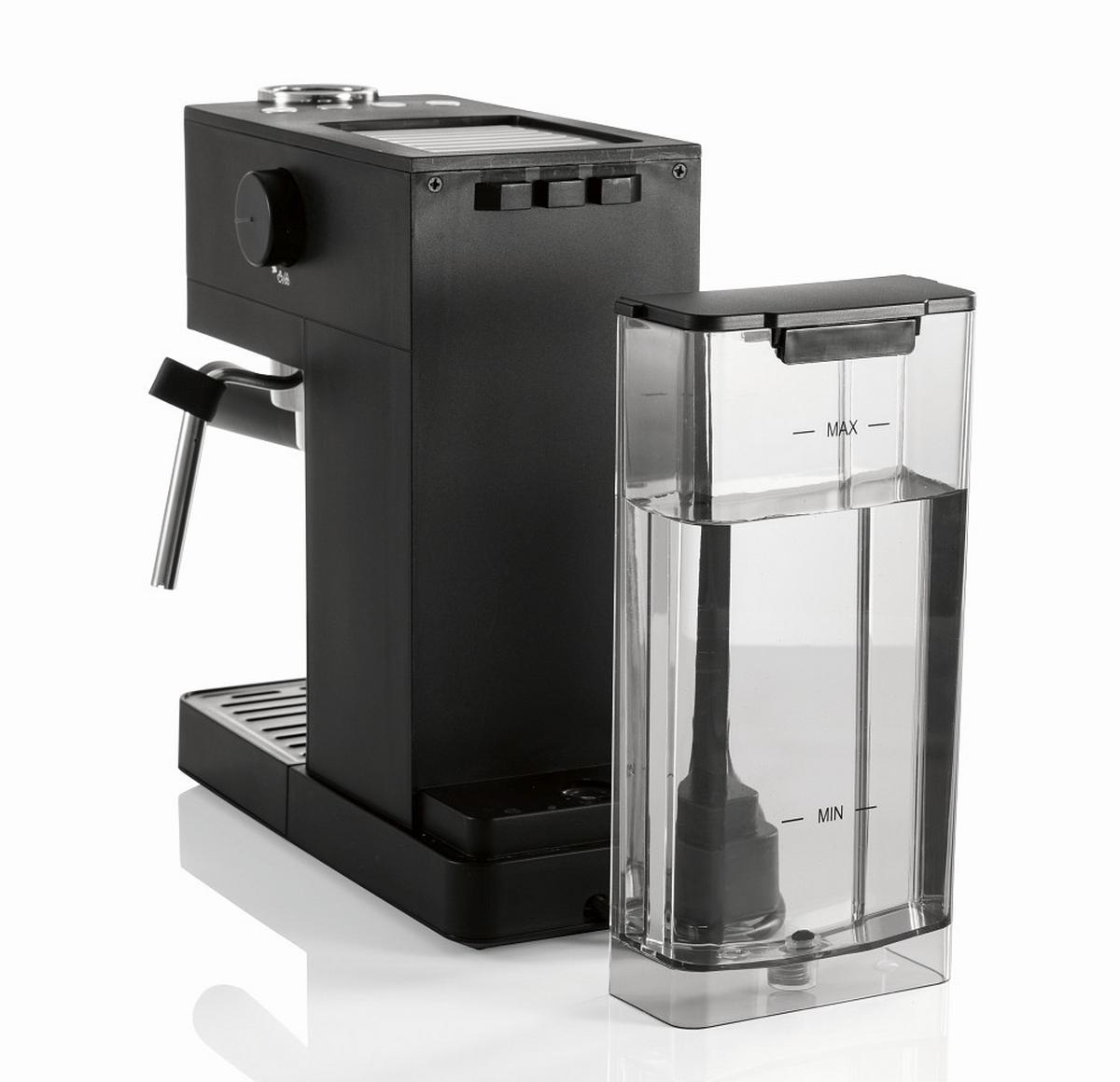 EKSPRES CIŚNIENIOWY 16397 - kolor srebrny/czarny, Design, tworzywo sztuczne/metal (29,5/14/29cm)