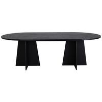 ESSTISCH BOOTCUT - Schwarz, Design, Holz (230/115/75cm) - Livetastic