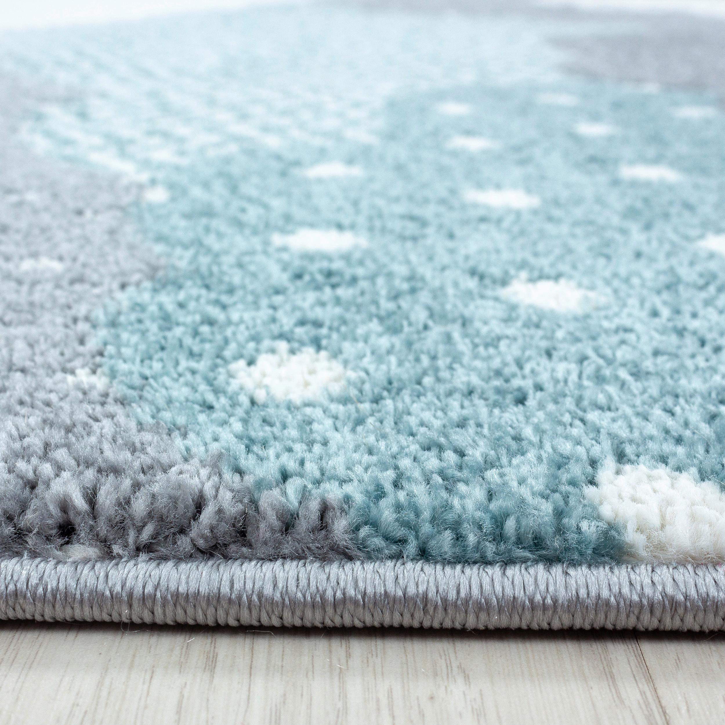 Kinderteppich Bambi Blau Ø ca. 160cm - Blau, Trend, Textil (160cm) - Ben'n'jen