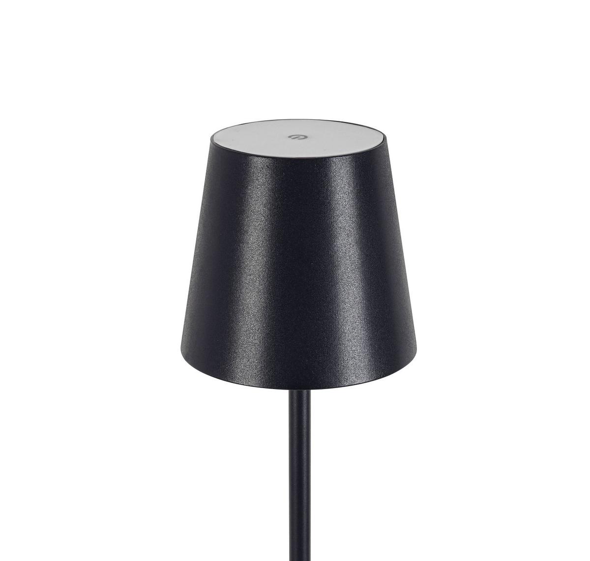 AKUMULATOROWA LAMPA STOJĄCA FORT LAUDERDALE *SBN* - czarny, Konventionell, tworzywo sztuczne/metal (22/130cm) - Novel