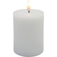 LED-Kerze Fair Weiß max. 0,06 Watt - Weiß, Naturmaterialien/Kunststoff (7,5/10cm) - Mömax