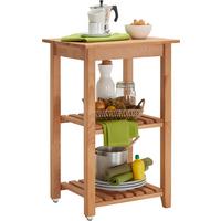 WÓZEK DO SERWOWANIA LEX - kolor bukowy, Trend, tworzywo sztuczne/metal (53/85/46cm) - Carryhome