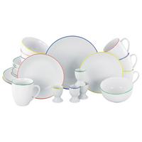 Kombinirani Servis Luna Color Line, 24-Delni - večbarvno, Basics, keramika - Creatable