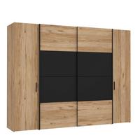 DULAP DALATE - culoare lemn stejar/negru, Modern, material pe bază de lemn (270/210/61cm) - Mömax