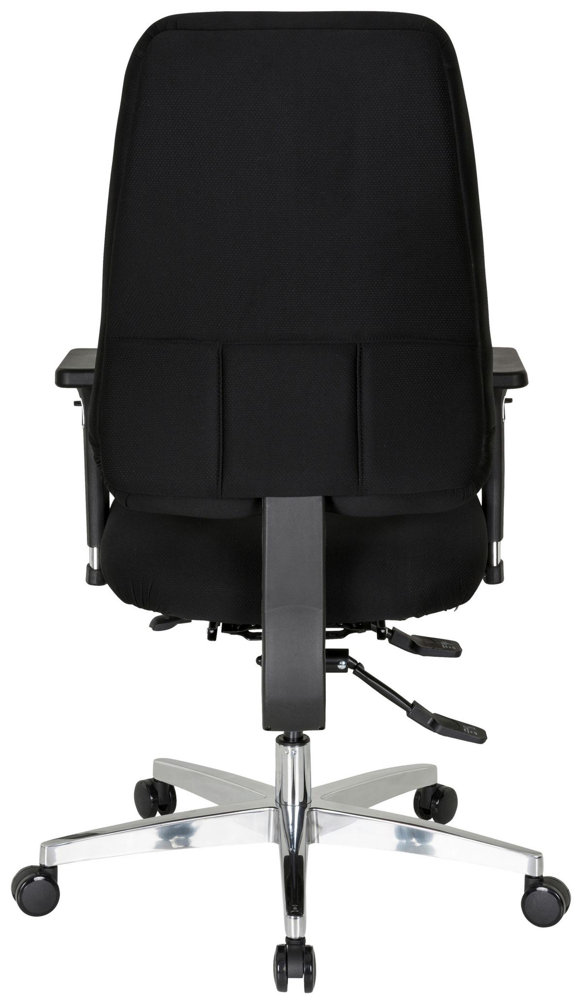 Vrtljivi Stol Zenit Comfort, Črna - srebrne barve/črna, Basics, kovina/umetna masa (66/107/67cm) - MID.YOU