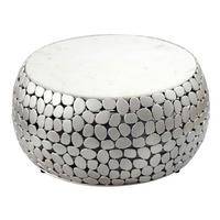 COUCHTISCH WL7.356 - Silberfarben, Design, Metall (66/32/66cm) - Livetastic