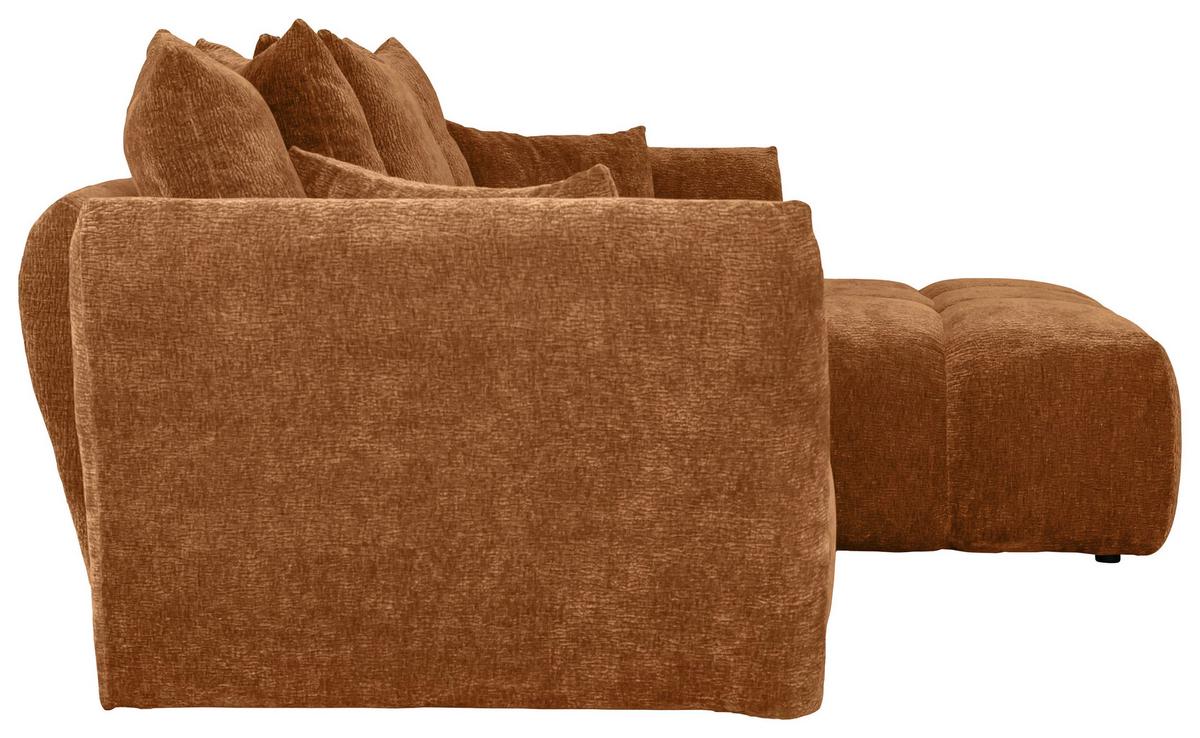 Kutna Garnitura Cammellio - narančasta/crna, Moderno, tekstil (296/189cm) - Mömax