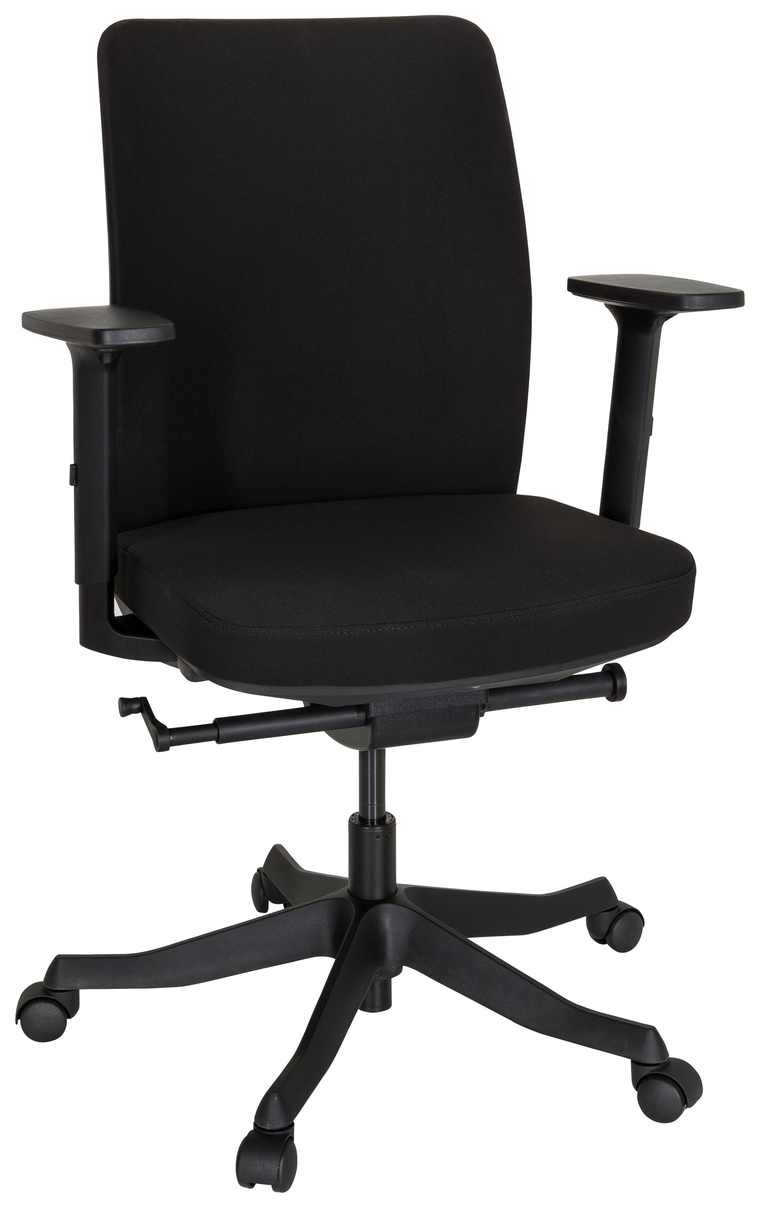 Vrtljivi Stol Senator, Črna - črna, Moderno, umetna masa/tekstil (68/111/60cm) - MID.YOU