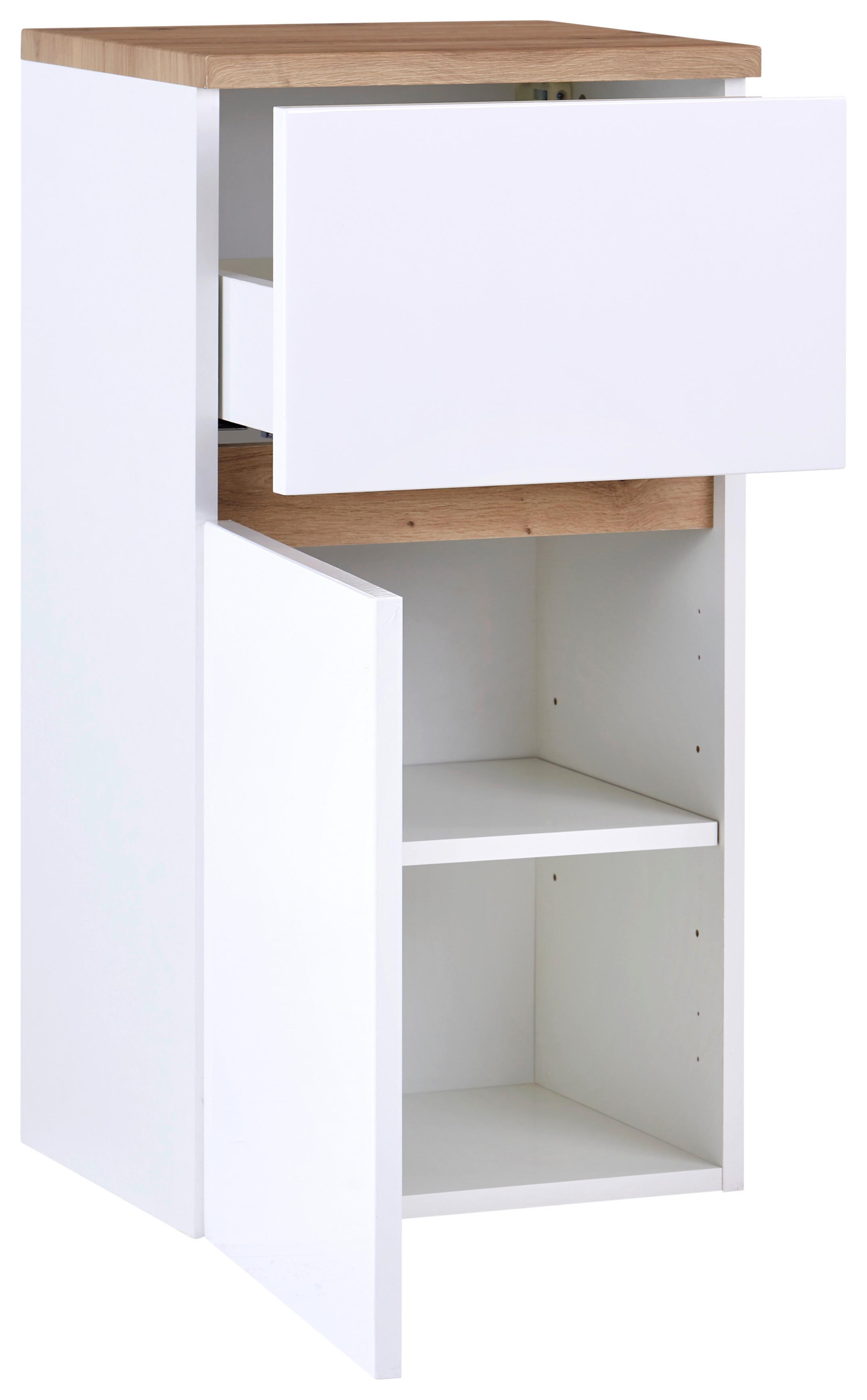 Donji Element Marbella - bijela, Moderno, drvni materijal (40/81/35cm) - Premium Living