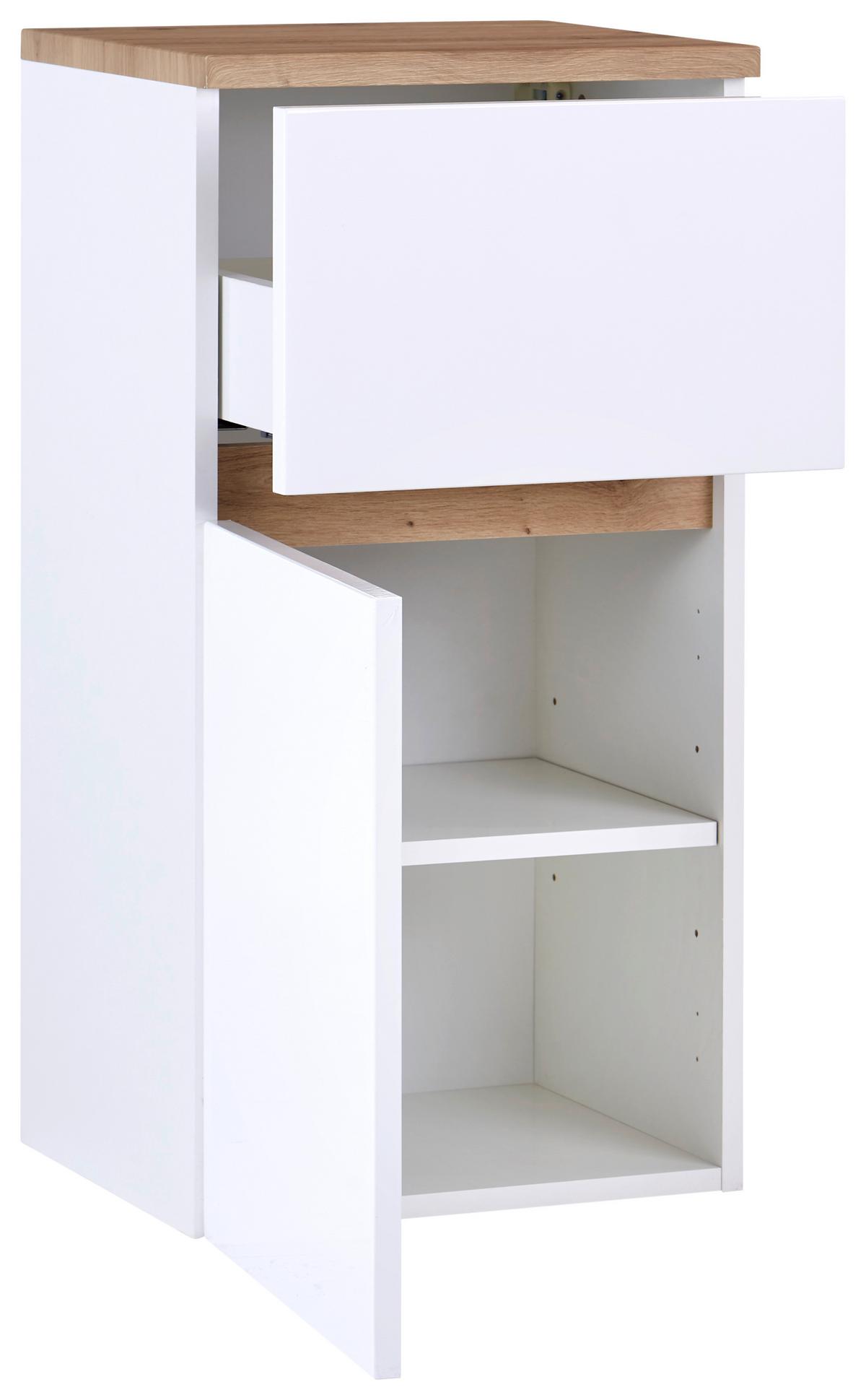 Donji Element Marbella - bijela, Moderno, drvni materijal (40/81/35cm) - Premium Living