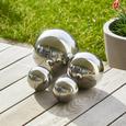 Dekokugelset Mia 4-tlg. Aus Edelstahl in Silber - Silberfarben, Metall - MÖMAX modern living