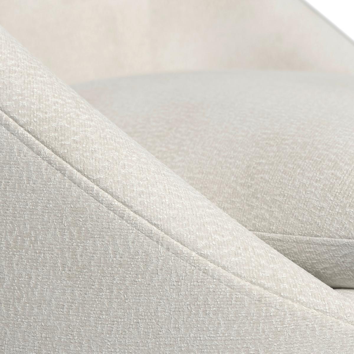 Sessel Dora Chenille Weiß - Schwarz/Weiß, MODERN, Holz/Textil (77/74/73cm)