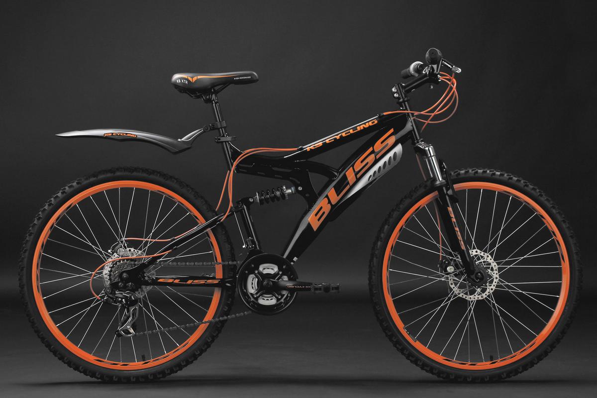 MTB FULLY 26 BLISS 532M Fully 26" Bliss RH 47cm - Schwarz/Orange, Basics, Metall - KS Cycling
