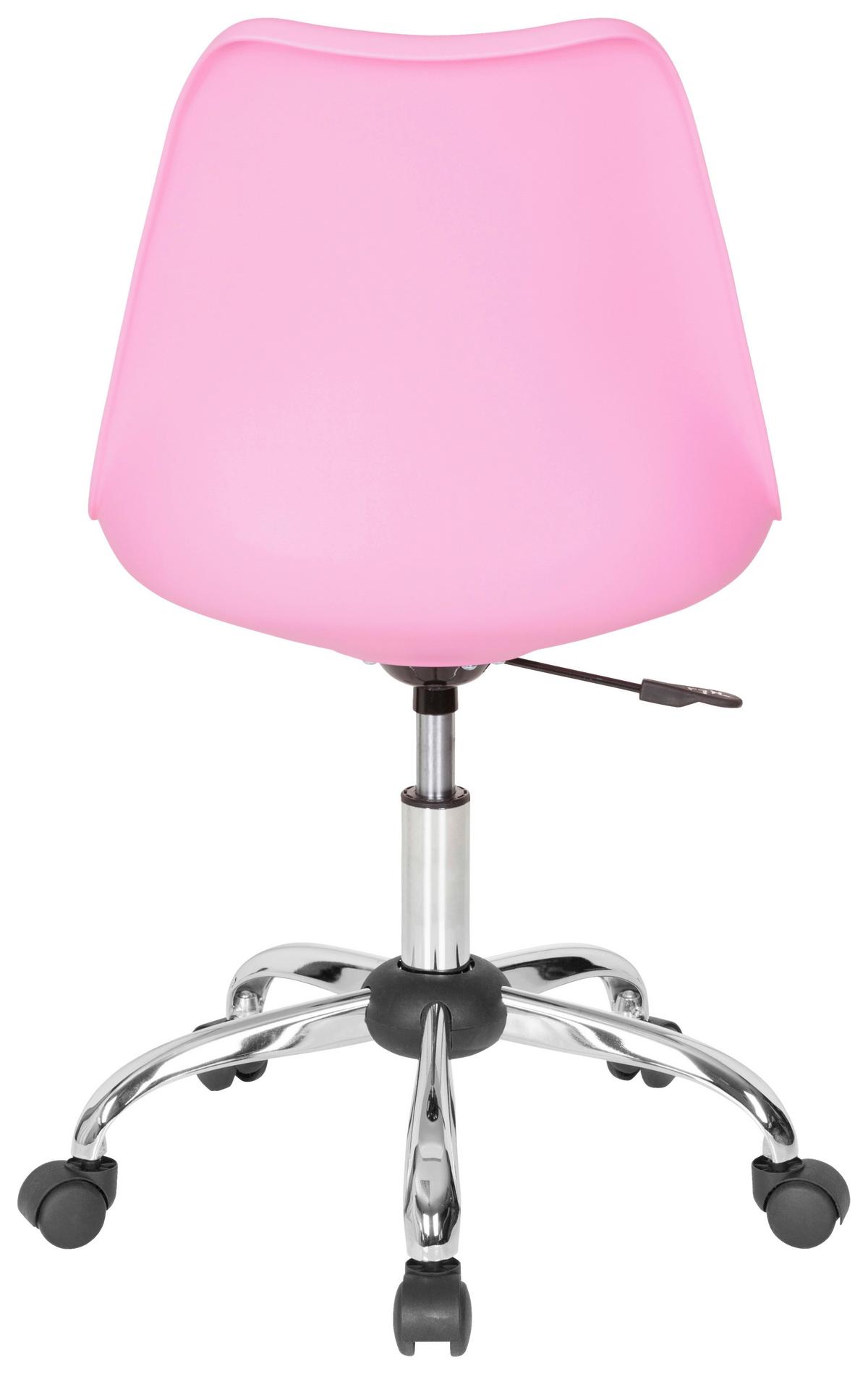 Vrtljivi Stol Fancy Pro, Roza - pink, Moderno, kovina/umetna masa (48/86/54cm) - MID.YOU