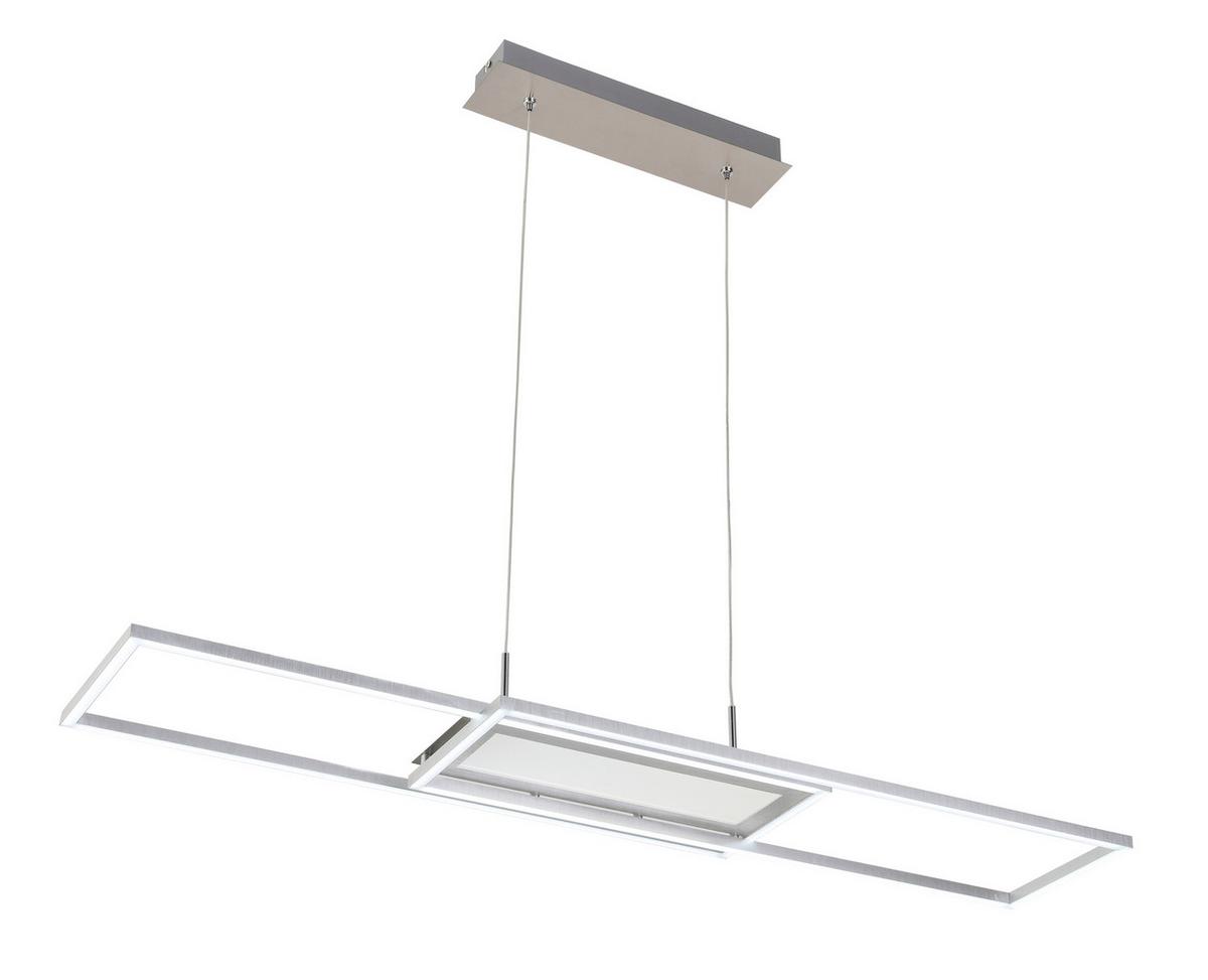 LAMPA WISZĄCA LED NOYA *SBN*SH* - kolor aluminiowy, Trend, tworzywo sztuczne/metal (105/27cm) - Novel