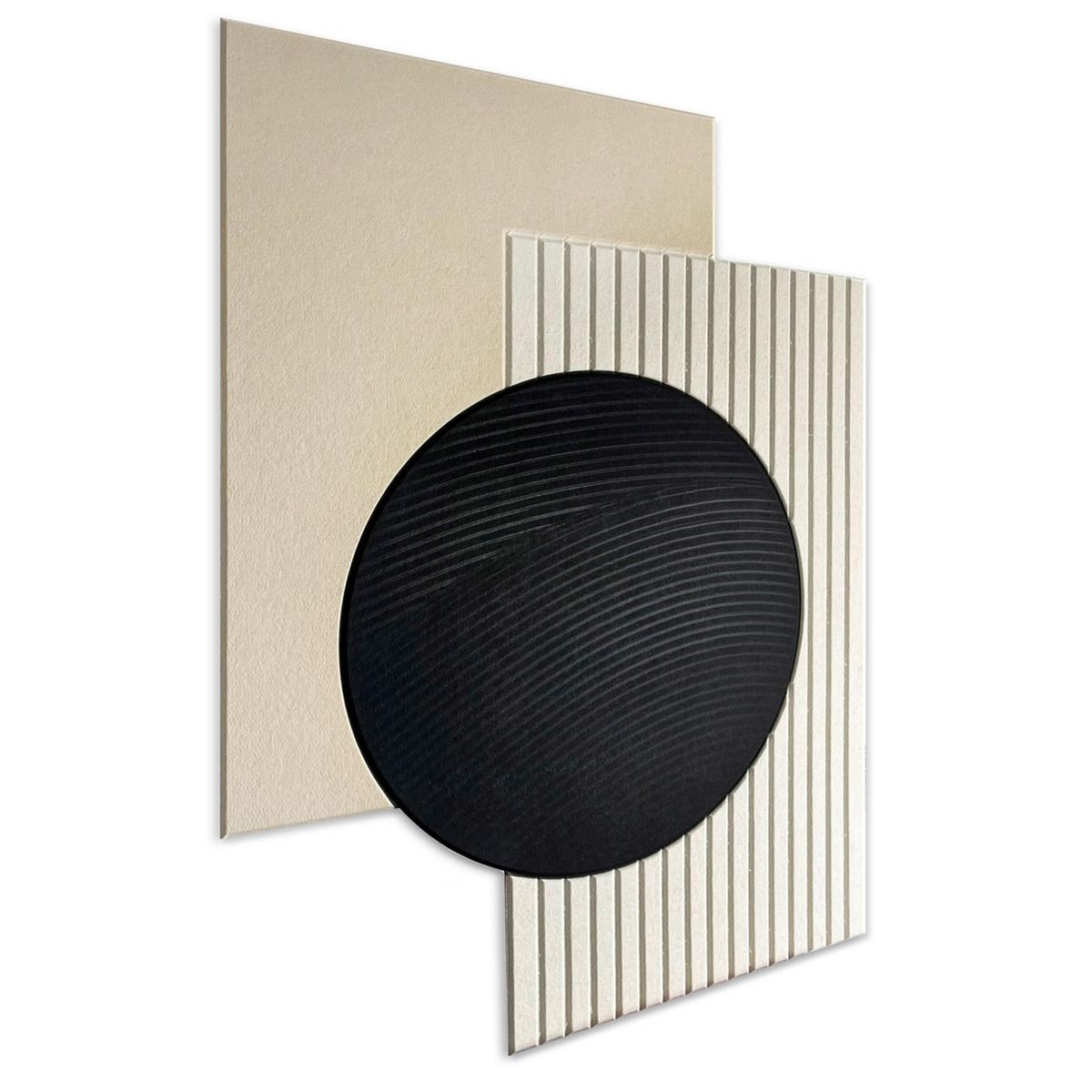Akustični Panel Marla - črna/bež, tekstil (90/120cm) - Premium Living
