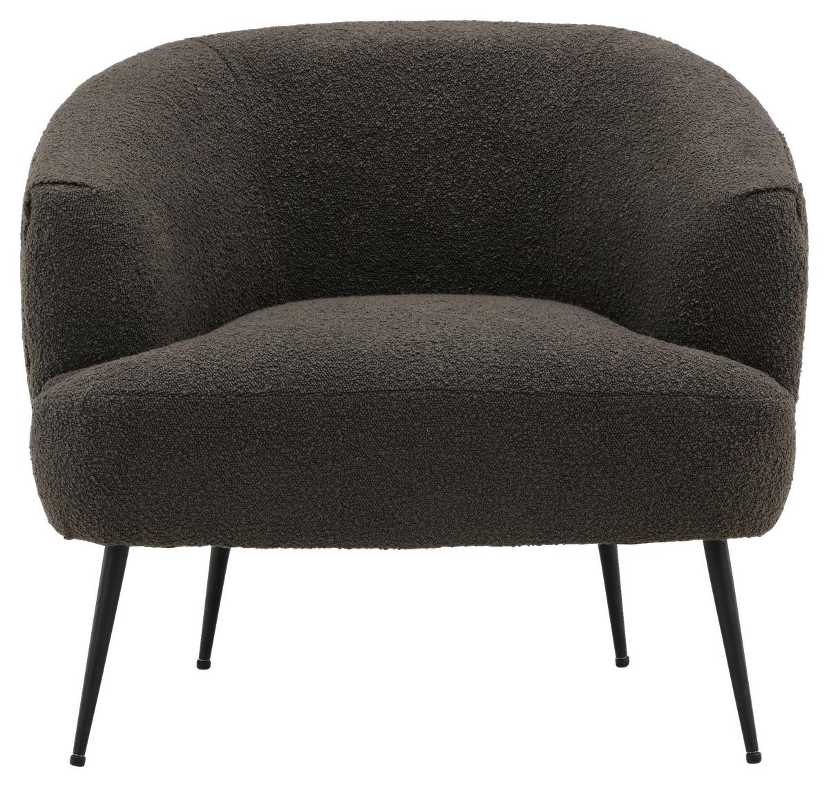 SESSEL DERRY - Schwarz, Design, Textil/Metall (70/68,5/79cm) - Livetastic
