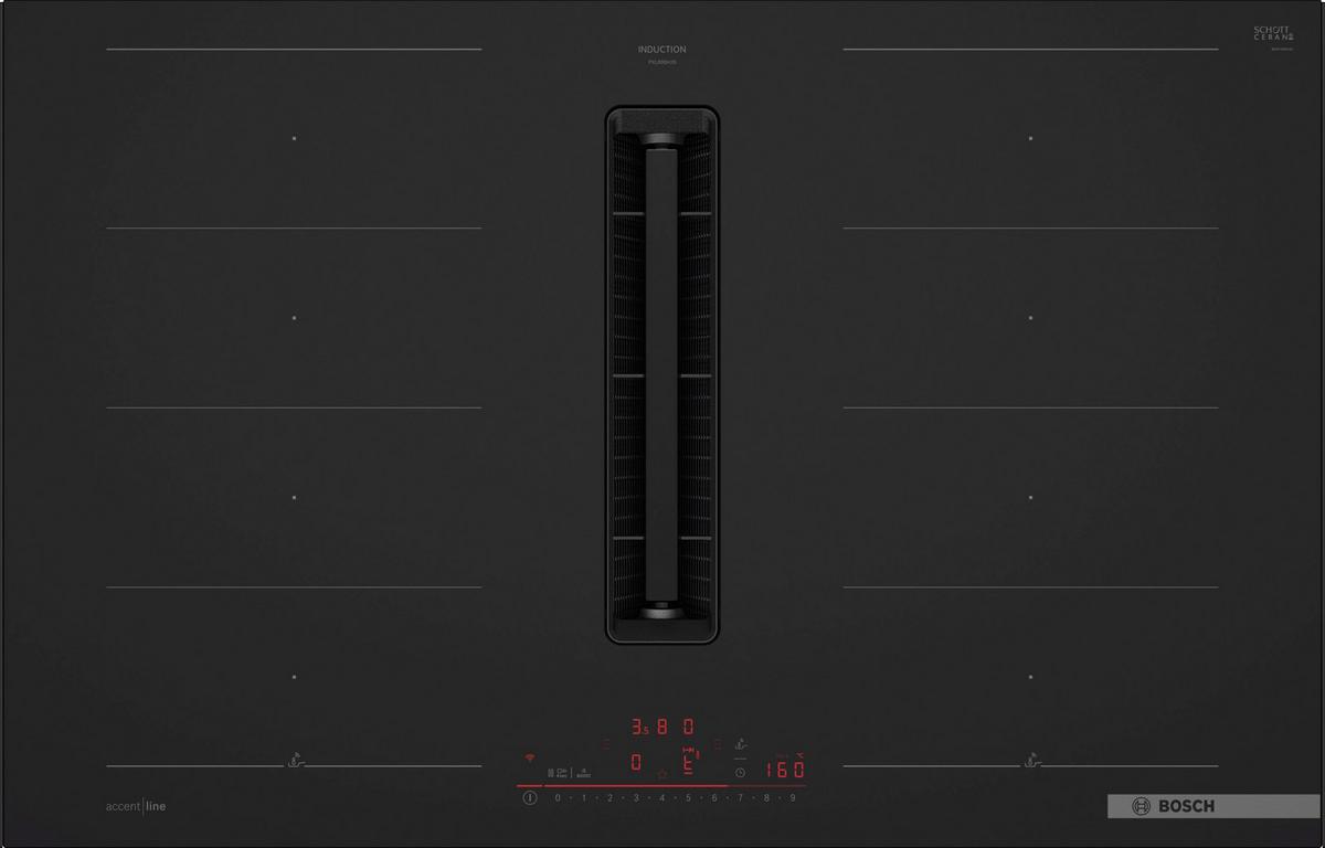 Kochfeld-Dunstabzug-Kombi PXL89BH26E - Schwarz, MODERN, Glas (81,2/22,3/52cm) - Bosch