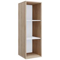 Aktenschrank Lona Sonoma Eiche, 3-fach - Weiß/Sonoma Eiche, MODERN, Holzwerkstoff (35/110/37cm) - P & B