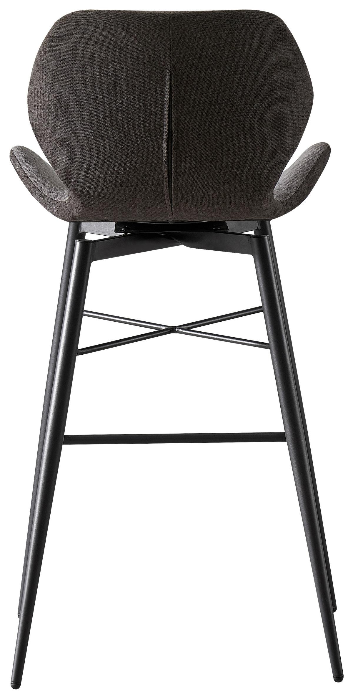 Barski Stol Neapel, Siva - temno siva/siva, Moderno, kovina/tekstil (50/99,5/58cm)