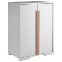 Kinderkleiderschrank "London", weiß/buche - Weiß/Naturfarben, MODERN, Holz/Holzwerkstoff (86/116,2/56cm) - MID.YOU