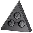 Steckdosenelement 412955 Schwarz - Schwarz (20,8/16/12cm) Steckdosenelement 412955 Schwarz - Schwarz (20,8/16/12cm)