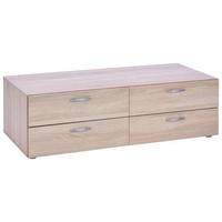 Schubladenbox Basic in Sonoma Eiche - Sonoma Eiche, KONVENTIONELL, Holzwerkstoff (110,7/35/51,9cm) - Based