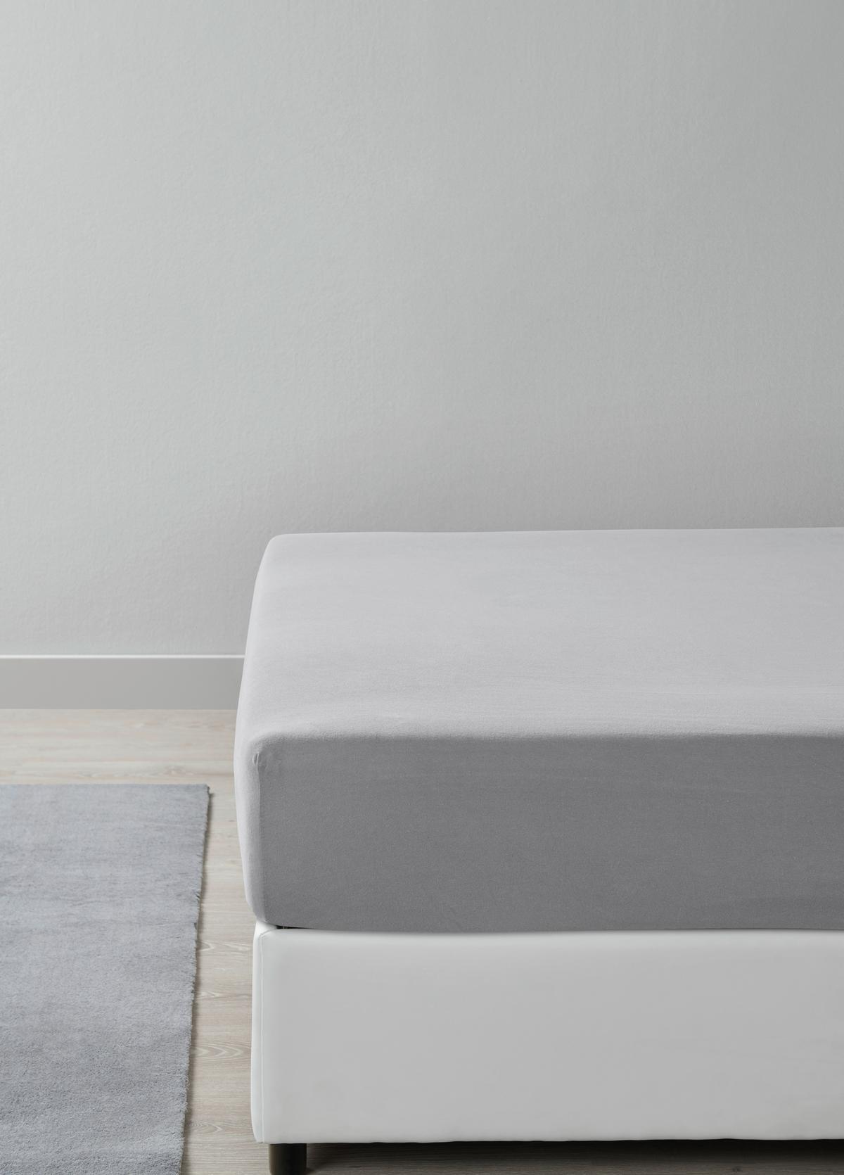 Cearșaf cu elastic Alma, cca. 140x200cm - antracit, Konventionell, textil (140/200cm) - Mömax