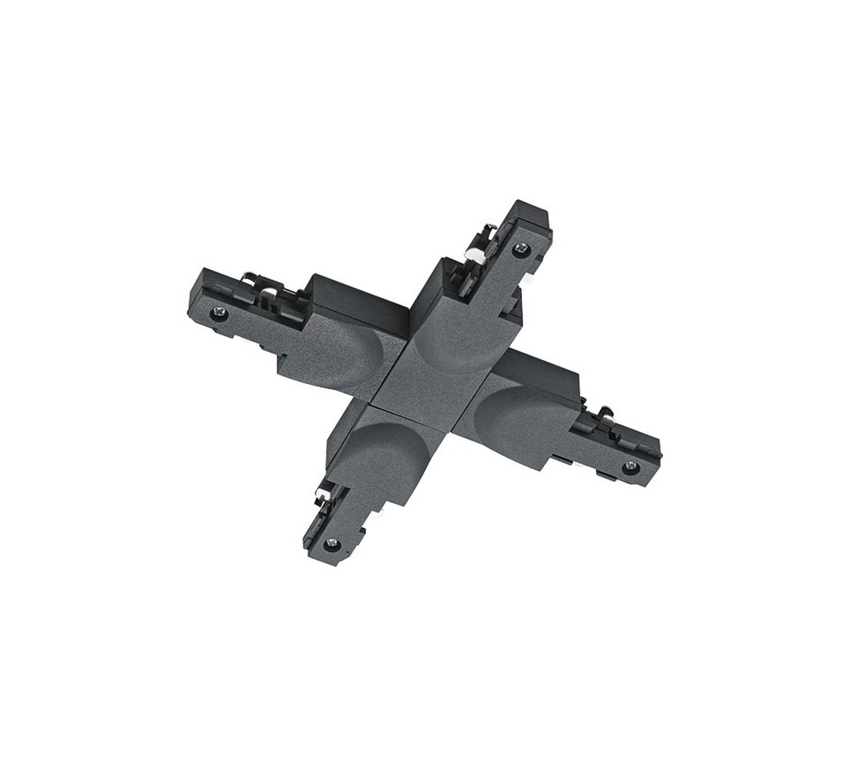 Schienensystem-Verbinder Duoline Schwarz - Schwarz, Basics, Kunststoff (16/2/17cm) - Trio Leuchten
