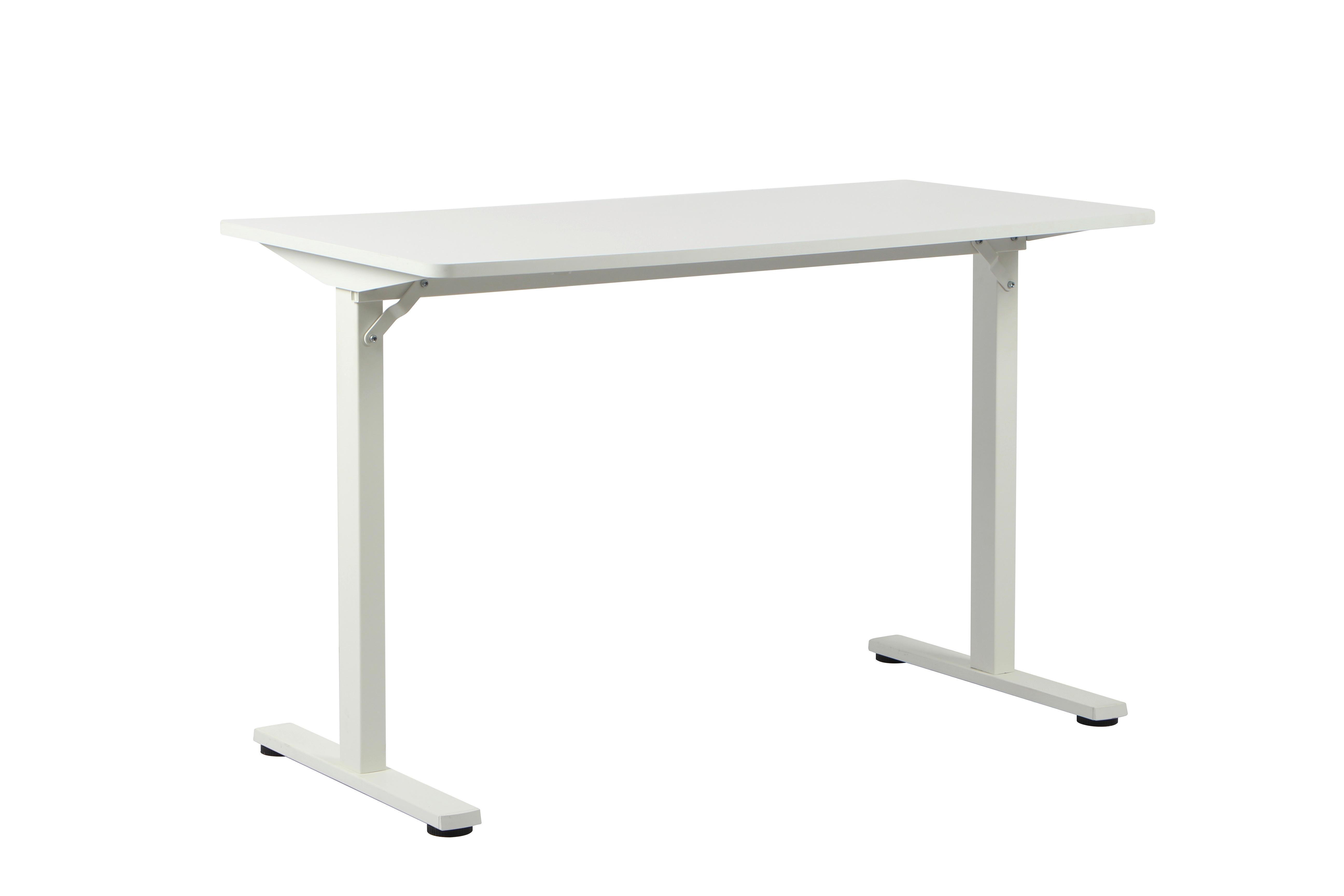SKRIVBORD JANNIS - vit, Modern, metall/trämaterial (120/60/75cm) - Mömax