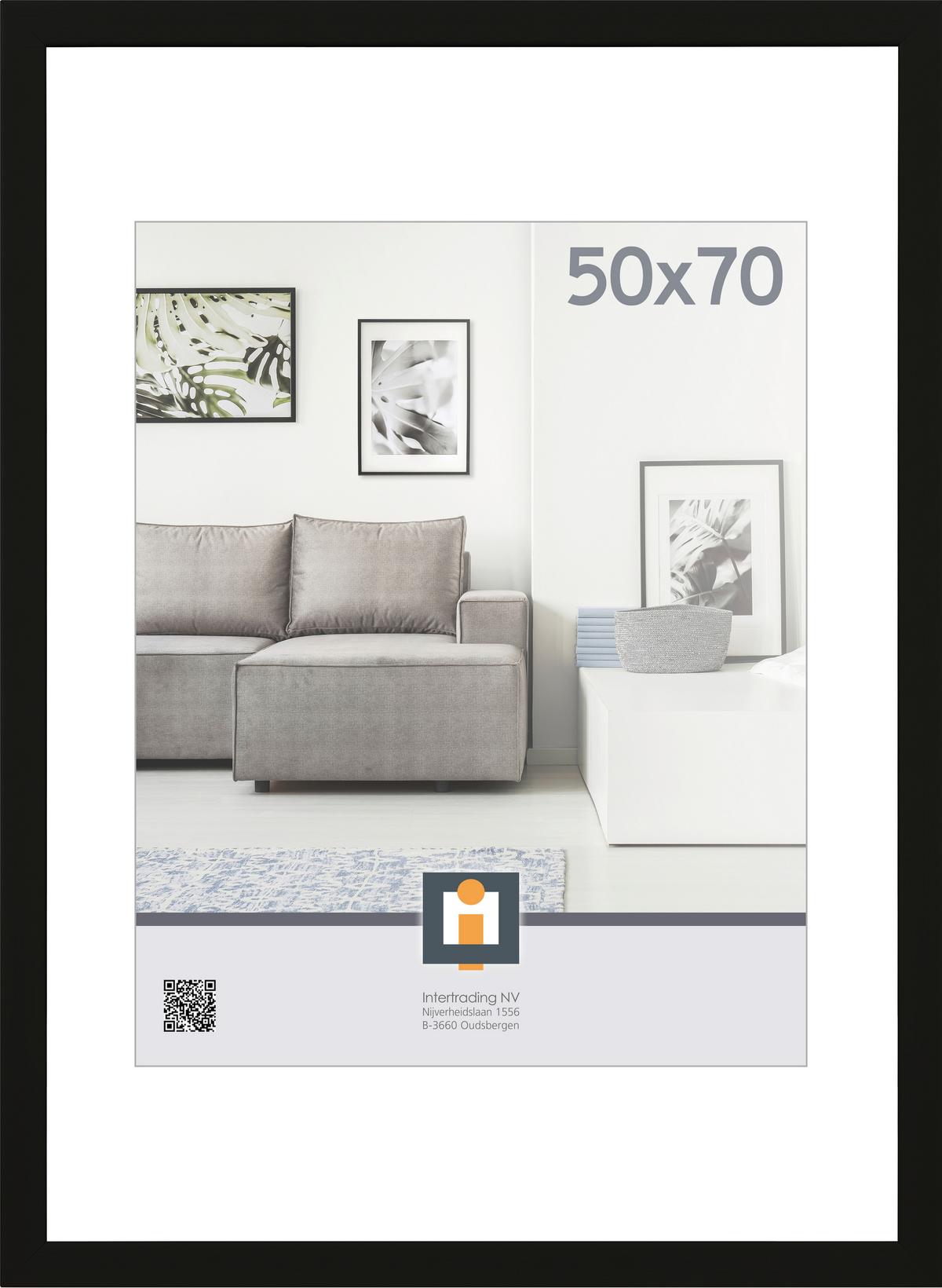 RAMKA NA ZDJĘCIA 654520 - czarny, Basics, tworzywo sztuczne/szkło (53/73/1,5cm)