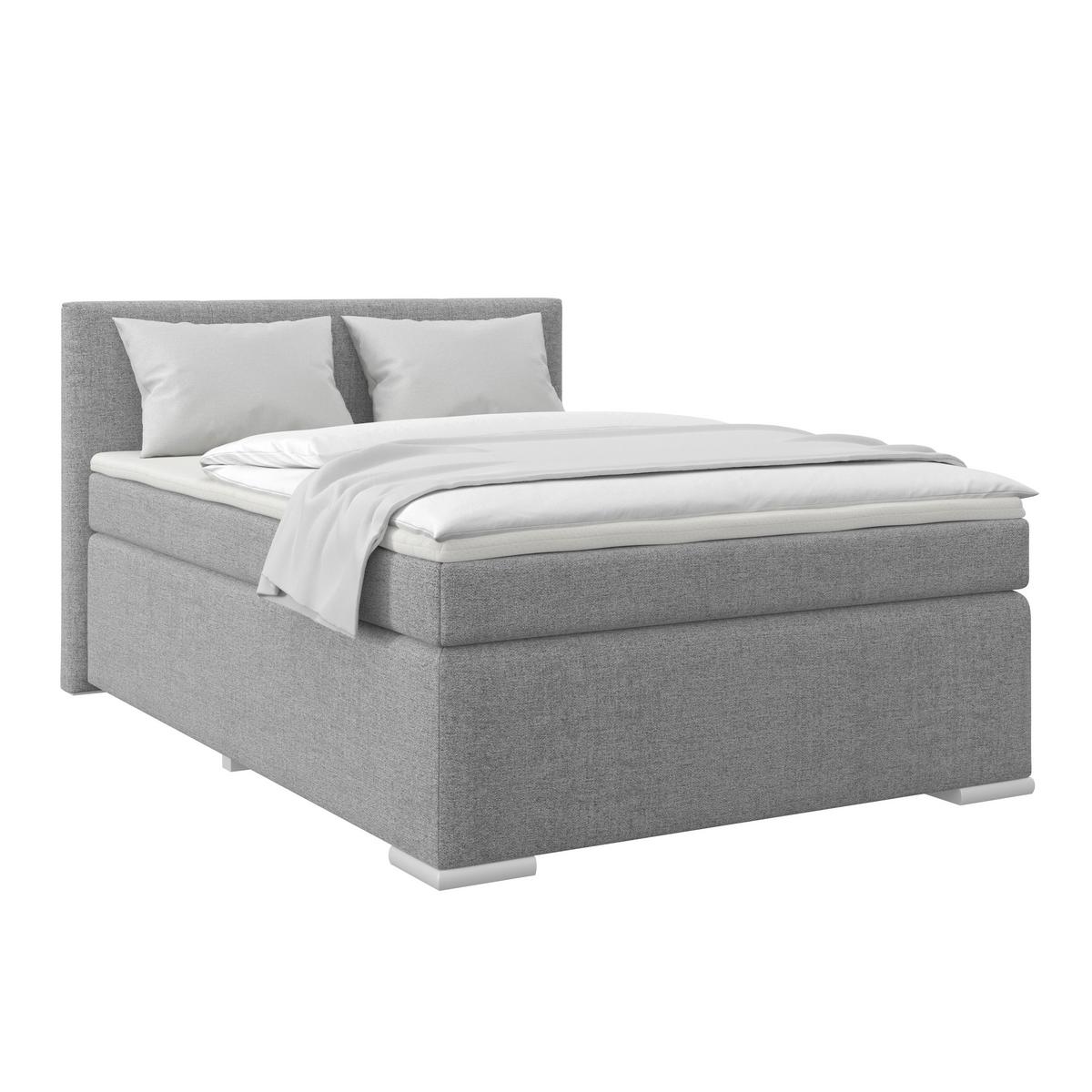 PAT BOXSPRING MIRA 1 - gri, Basics, textil (120/200cm)