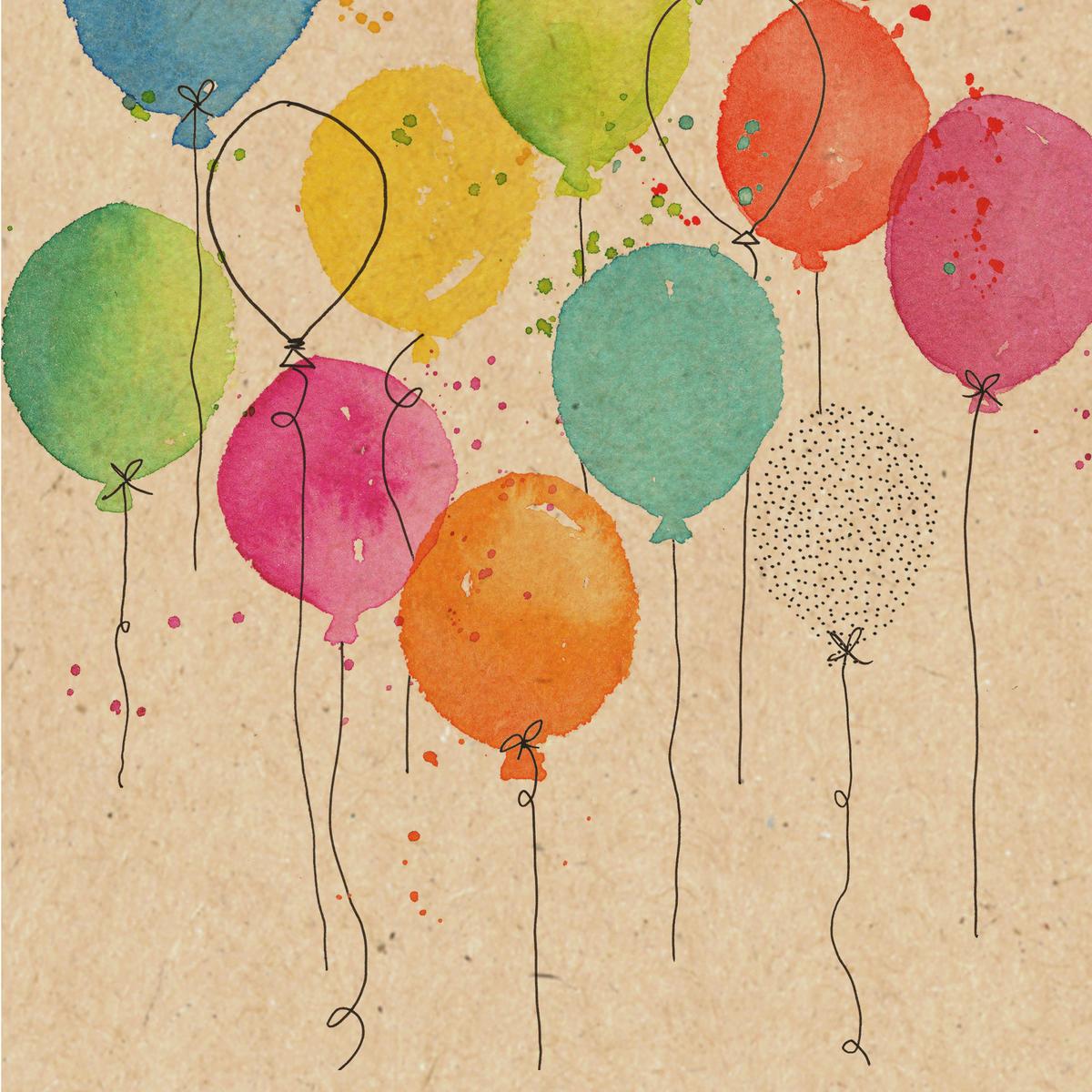 Serviette By Natur in Multicolor - Türkis/Blau, MODERN, Papier (33/33cm)