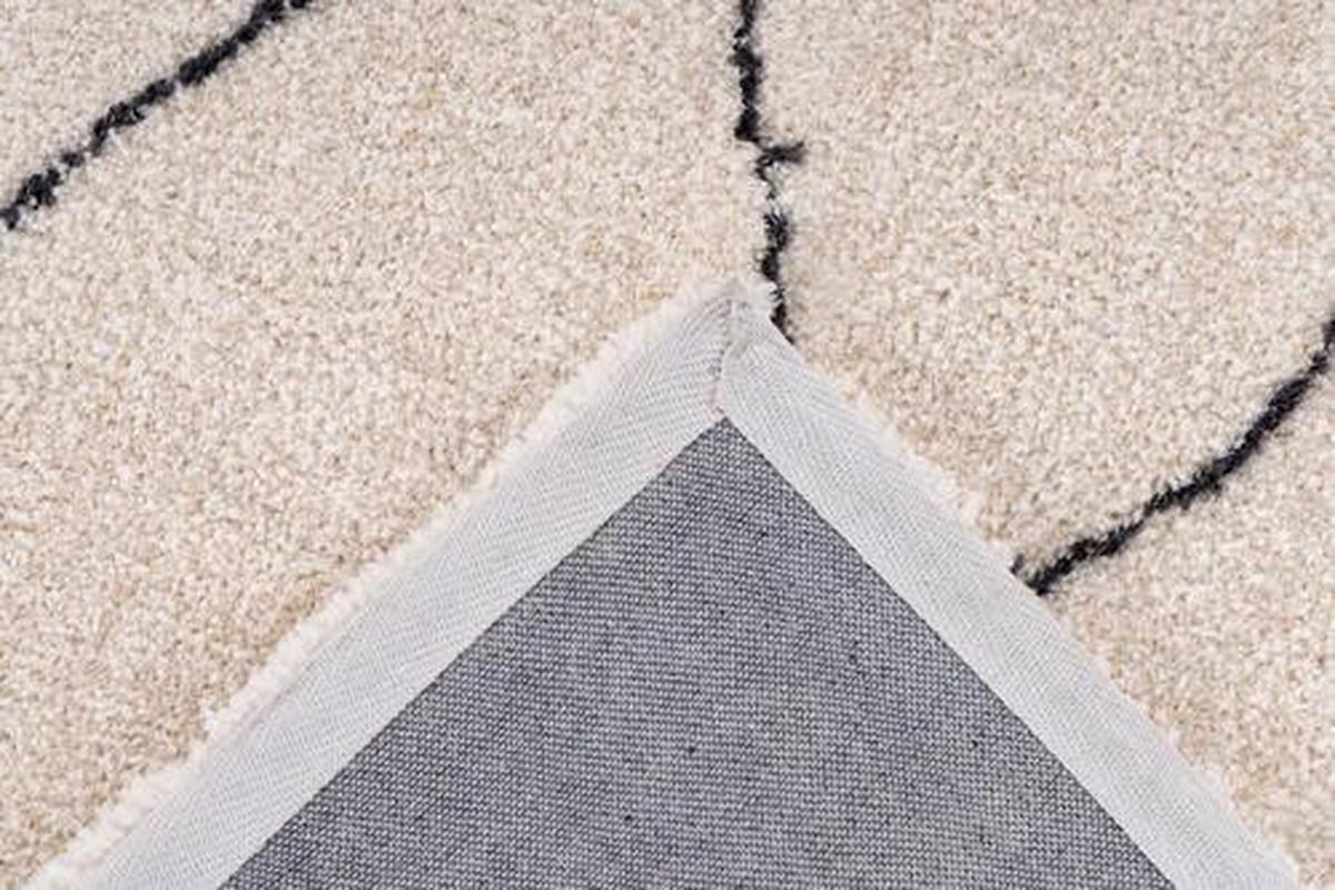 Hochflorteppich Orlando - Beige/Creme, Design, Textil (80/150cm) - Kayoom